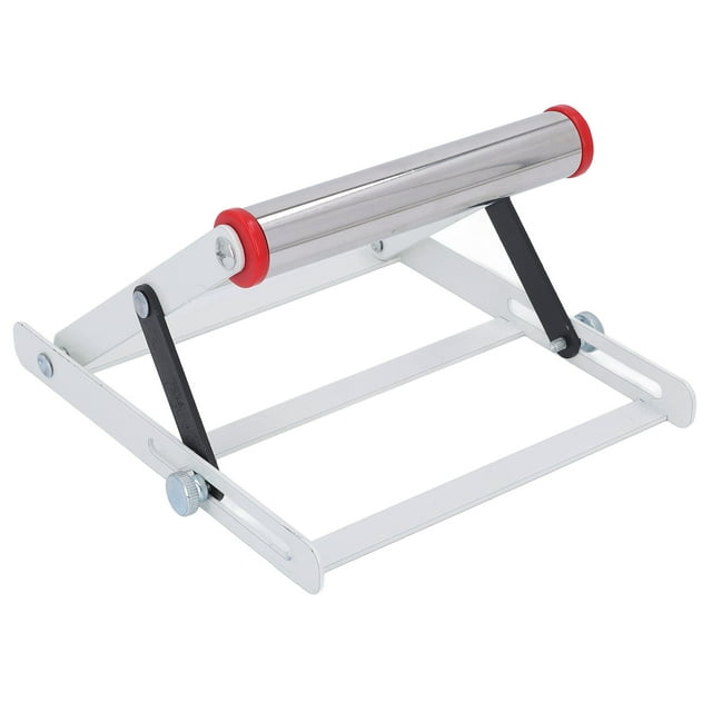 Foldable Stainless Steel & Iron Cutting Machine Support Stand with 55-135mm Height Adjustment via Roller Sliding - Stable, Rust-Resistant Work Platform for Accurate Cutting, Easy Storage & Portable