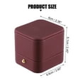 thumbnail image 2 of Unique Bargains 1Pc Single Ring Box Jewelry Storage Display Stand Ring Organizer Case Plastic Gift Box for Wedding Red, 2 of 7