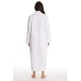 thumbnail image 3 of Just Love Plush Zipper Lounger Robe (White, 3X), 3 of 3