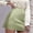 Green, variant on Womens Mini Skirts Elastic High Waisted Skirts Stain A-Line Skirt (Green S)