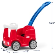 Simplay3 Roll and Stroll Quiet Ride Push Car for Toddlers, Red, White, and Blue