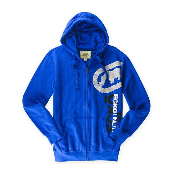 Sudadera con capucha de polar Ecko Winner para hombre azul
