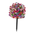 thumbnail image 2 of Estaca de jardín de flores artificial de 24 Arbustos de vegetación para la boda del césped del patio trasero Red Blue Pink, 2 of 8