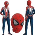thumbnail image 1 of Spiderman Premium Outfit Cosplay Costume Party Onesie Fitted Kids Costume - C, 1 of 4
