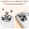 thumbnail image 3 of Bling Diamond Camera Lens Protector for iPhone 13 Pro & iPhone 13 Pro Max, Dteck Glitter Metal Lens Protective Cover, Black, 3 of 5