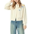 thumbnail image 2 of Ounisa Floral Cardigan Sweaters for Women 2025 Fall Fashion Oversized Lightweight Sweater Knit Work Casual Outfits Clothes, 2 of 3