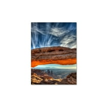 Trademark Fine Art "Mesa Arch Sunrise 2" Canvas Art by Pierre Leclerc