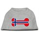Chemises Imprimées Drapeau Norvégien en Forme d'Os Gris XXXL(20) – image 1 sur 1