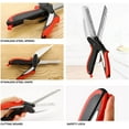 thumbnail image 5 of Clever Cutter 6 in 1 Kitchen Scissors Knife Food Cutter Chopper w/ Cutting Board, 5 of 5