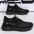 thumbnail image 5 of Mepaouo Men's Non Slip Running Shoes Mesh Breathable Casual Walking Fashion Sneakers(Black,7.5), 5 of 8