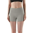 thumbnail image 2 of AXXD Yoga Shorts for Women,Yoga Shorts With Pockets for Women,Women Athletic Yoga Casual Stetch Shorts,Solid,High Waist Rise,Butt Lifting,Fast DryingGray,L, 2 of 3