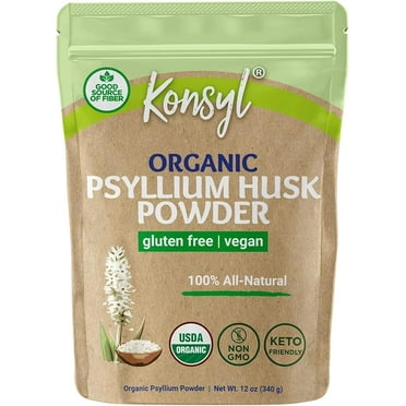 Konsyl Organic Psyllium Husk Powder 12oz (340g)