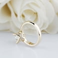 thumbnail image 6 of HeartsAndYou 3.5ct Princess Moissanite Engagement Ring for Women Two Row Round Accent 18k Yellow Gold over Silver, 6 of 9