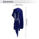 thumbnail image 3 of Sombrero de ciclismo Unique Bargains, protección cálida del cuello, forro duro de sombrero, tela de terciopelo, azul, 28x100cm, talla única, 1 pc, 3 of 6