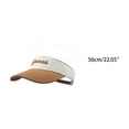 thumbnail image 2 of Women's Contrast Color Sun Visor Hat Greenich Embroidery Sports Running Tennis Cap for Adults Adjustable Headwear Summer Sunshade Everyday Casual Apparel Fashion Gear Accessory Five Color Matrix, 2 of 3