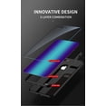 thumbnail image 4 of Gradient Glass Fiber Cases for OnePlus Nord N200 5G 2021, Allytech Lightweight Shockproof Hard Tempered Glass Back Cover + Soft Silicone Edge Protective Case for OnePlus Nord N200(6.49"), Blue, 4 of 8