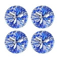thumbnail image 1 of Wosthever Pompones de porristas de plástico de 4 Uds para actuaciones vibrantes, pompones de porristas ligeros y portátiles Animadoras plata mixta azul, 1 of 6