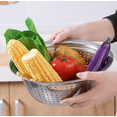 thumbnail image 3 of 304 Food Grade Stainless Steel Basin Thickened Vegetable Washing Basin Multi-purpose And Basin, 3 of 4