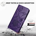 thumbnail image 6 of Allytechgroup Case for Motorola G Stylus 5G (2025) with Credit Card Slot, PU Leather RFID Blocking Flip Wallet Phone Case Stand Shockproof Protective for Motorola G Stylus 5G (2025), Darkpurple, 6 of 6
