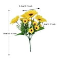 thumbnail image 3 of Clearance Artificial flowers under $5,Mother Gift Sunflower Artificial Flower True Artificial Flower Home Office Wedding Decoration Arrangement Bouquet Decoration With Artificial Flowers, 3 of 5