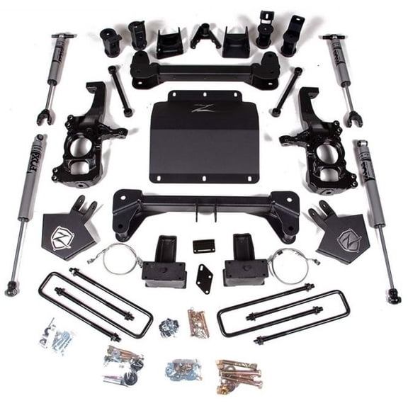 Zone Offroad 5" Lift Kit,Fox Shocks,2020-2023 GM 2500/3500HD,W/O Overload