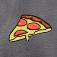 thumbnail image 2 of Dalix Pizza Embroidered Fleece Zip Washed Hoodie Cold Fall Winter Women in Shadow XS X-Small, 2 of 5