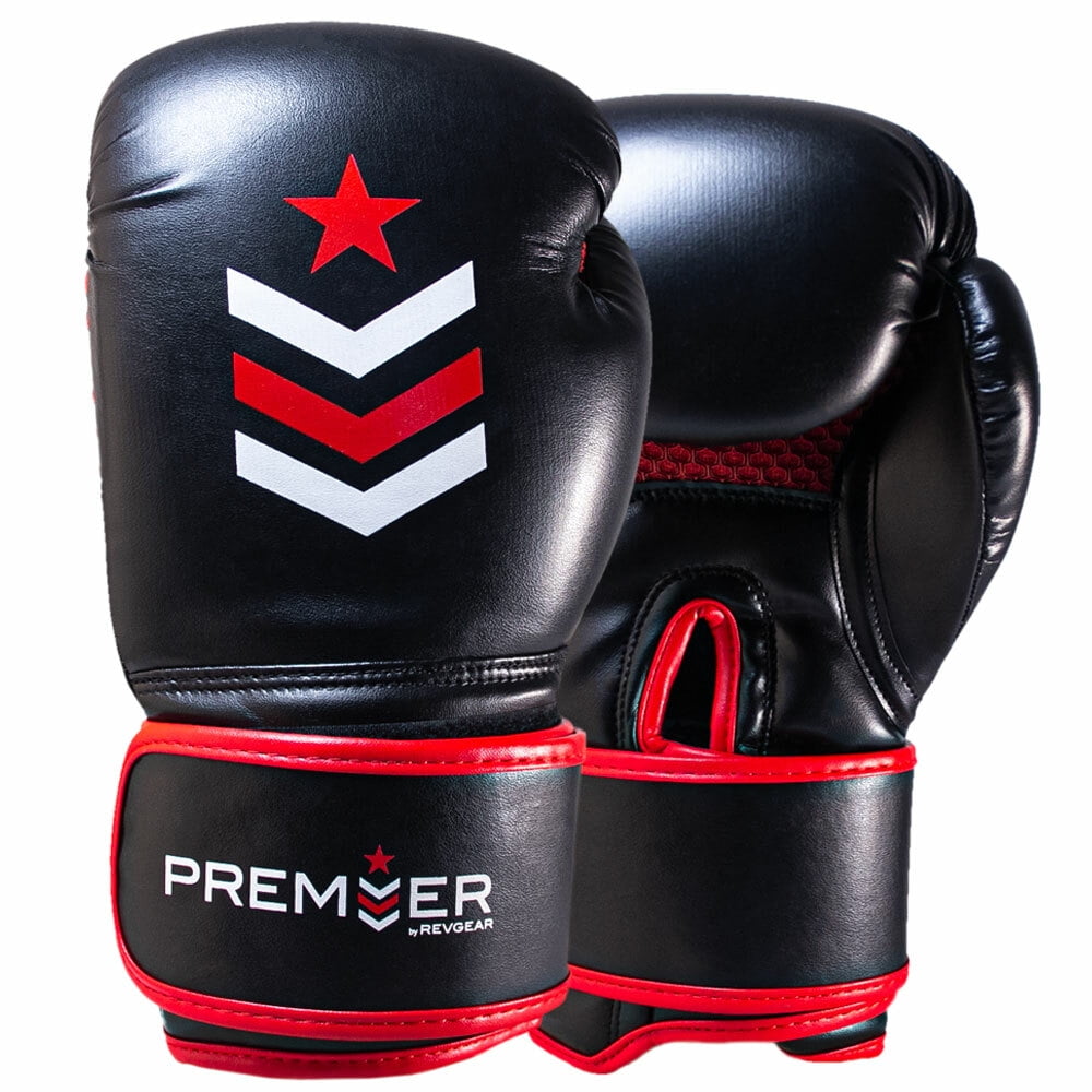 Premier Deluxe Boxing Glove - Black/Red 