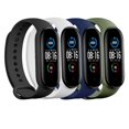 thumbnail image 1 of (PAQUETE de 4/5/8) Xiaomi Mi 5 y Mi 6 Correa/Amazfit Band 5 Bandas de repuesto para Mi Band 5 y Mi 6 SmartWatch Bands y Amazfit Band 5 Correas de silicona suaves y flexibles amigables con la piel para, 1 of 1