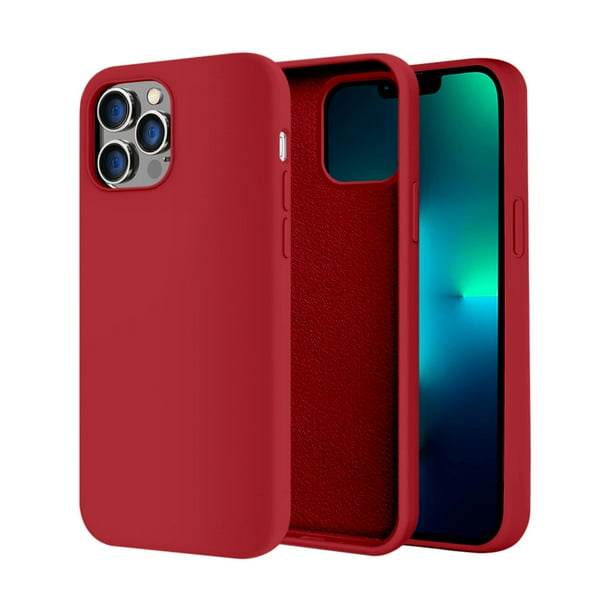 Funda de Protección para iPhone 13 Pro - Sovico - Silicón con Forro de Microfibra
