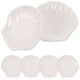 thumbnail image 1 of EeaseMX 6 platos de cerámica con diseño festoneado, bandeja para frutos secos, aperitivos, comida occidental, para fiestas y hogar (diámetro de 9 cm), 1 of 7