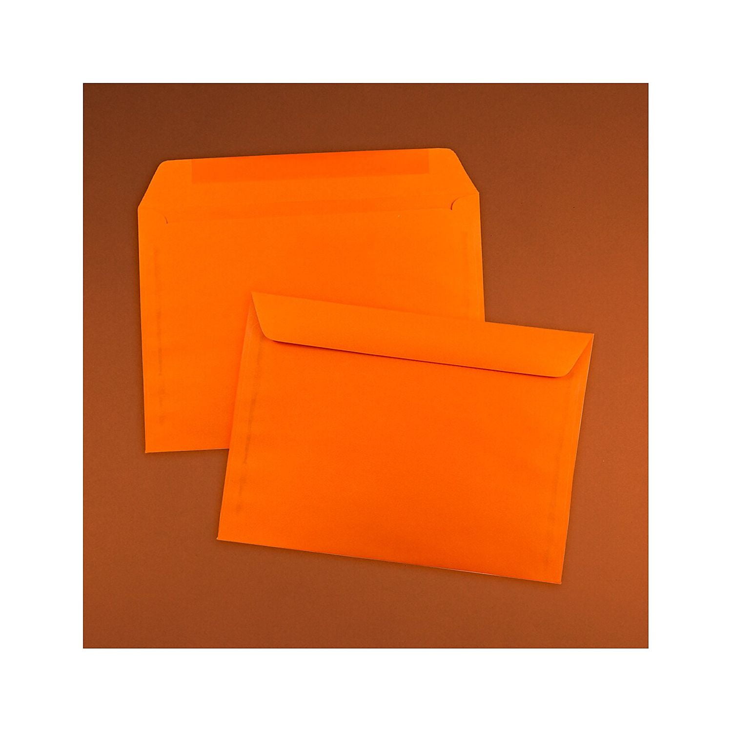 JAM Paper 9 x 12 Booklet Envelopes, Orange, 100/Pack