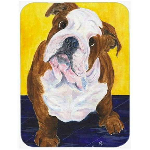 Carolines Treasures SS8415LCB English Bulldog Glass Cutting Board Large, 12H x 16W, multicolor
