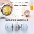 thumbnail image 4 of Kitchen Manual Juicer Fruit Lemon Lime Orange Squeezer, BPA Free Dishwasher Safe, Juicer with Container - Drip-Free Filter Mechanism (Pink), 4 of 4