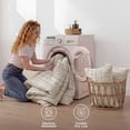 thumbnail image 5 of U by Bedsure Full Tufted Boho Comforter Set, 3 Pieces Farmhouse Shabby Chic Embroidery Linen Bedding Set, Soft Jacquard Comforter for All Seasons, Natural, 5 of 9