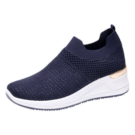 

gvdentm Womens Shoes Walking Shoes for Women Arch Support Slip On Sneakers Breathable Womens Sandals Size 7.5 New
