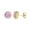 Gold, variant on 14K Gold Plated Round Green Cubic Zirconia Halo Stud Earrings, Hypoallergenic 925 Sterling Silver Post for Women