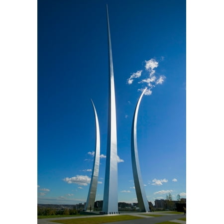 Three soaring spires of Air Force Memorial at One Air Force Memorial ...