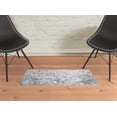 thumbnail image 2 of 2' X 3' Silver Gray And White Abstract Stain Resistant Area Rug, 2 of 4