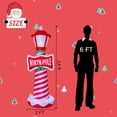 thumbnail image 2 of Decoraciones navideñas inflables Poptrend con diseño de faro de 6 pies, 2 of 7