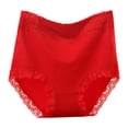 thumbnail image 3 of CAICJ98 Plus Size Lingerie Women's Underwear Cotton High Waist Briefs Full Coverage Soft Breathable Ladies Panties,A, 3 of 4