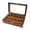 12 bits, variant on Stylish Real Watch Box With Glass Panel Accommodates 6 10 12 Watches Safekeeping