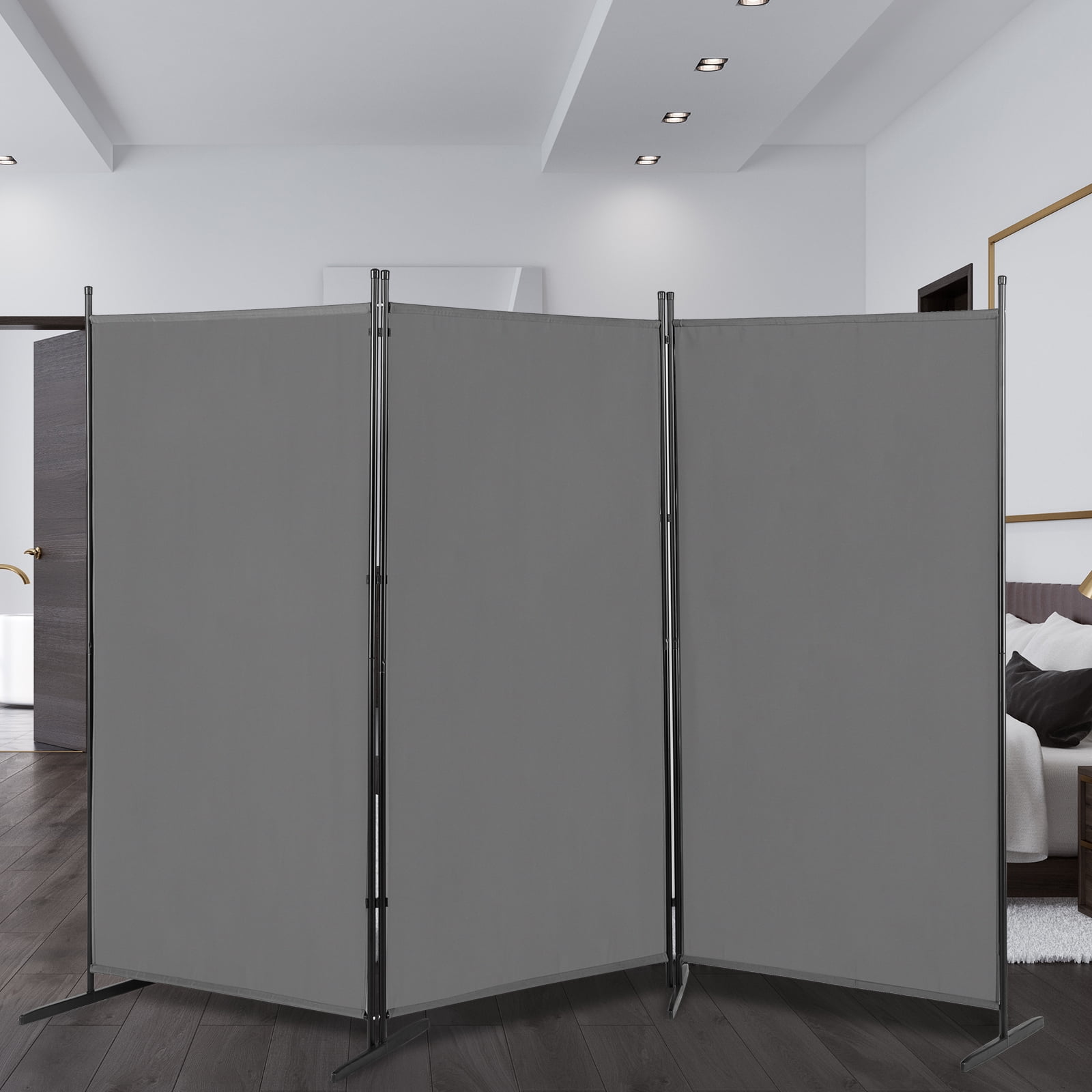 Dkeli Room Dividers And Folding Privacy Screens 6 Panel Portable ...