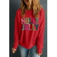 thumbnail image 5 of Ushdele Sparkle Your Christmas in Red Holly Jolly Pullover, 5 of 8