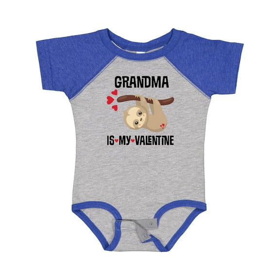Inktastic My Grandma Is My Valentine Boys or Girls Baby Bodysuit