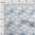 thumbnail image 2 of oneOone Rayon Light Gray Fabric Kawai Sewing Craft Projects Fabric Prints By Yard 56 Inch Wide-91, 2 of 5