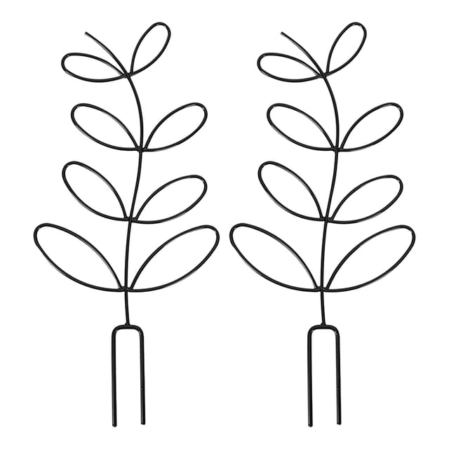 Youkk 2pack/lot Garden With Stackable Plant Climbing Trellis Durable And Lightweight black Sharp tail style,2 sets 1Set