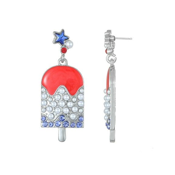 Way to Celebrate Americana Popsicle Earring, 1 Pair