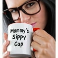 thumbnail image 2 of 3dRose, Mommy’s sippy cup, 11oz Two-Tone Red Mug, 2 of 7