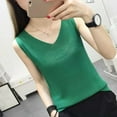 thumbnail image 3 of Flowy Tank Tops for Women Daily Plus Size Tank Tops Blouses V-Neck Casual Tunic Tops Tees Ladies Sleeveless Camisole Shirt Solid Summer Tanks New Green XL, 3 of 4