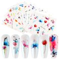 thumbnail image 3 of sweethay 18 piezas de pegatinas para uñas 3D autoadhesivas que florecen DIY láminas pegatinas de transferencia de agua manicura uñas puntas Juegos de manicura, 3 of 6